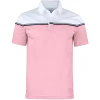 Cutter & Buck - Polo "Seabeck" pour hommes, modèle ET108 (Taille S), couleur rose/blanc