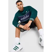 Adidas Originals Sweat Colour Block - Vert, Vert