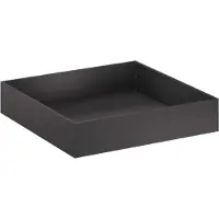 Syfax Pot de jardin noir, dimensions : 100 x 100 x 20 cm