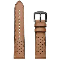 StarTech.com Bracelet en cuir pour montre connectée - Modèle Race 2 - Compatible avec Run - Fermeture en métal - Couleur marron