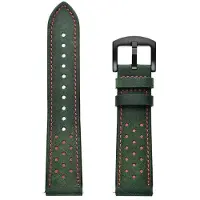 StarTech.com Bracelet en cuir pour montre connectée - Modèle Race 2 - Compatible avec la 9 Peak Pro - Style vintage - Fermeture en métal - Couleur verte