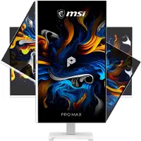 MSI Pro MAX 271UPXW12G écran plat de PC 67,3 cm (26.5") 3840 x 2160 pixels Full HD Ultra large QD-OLED Blanc