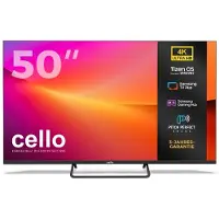 Cello Téléviseur LED intelligent de 50 pouces, résolution 4K UHD (3840 × 2160), avec triple tuner, système sonore "Pitch Perfect", Wi-Fi, Bluetooth et système d'exploitation Tizen de Samsung