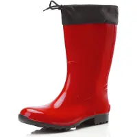 Ladeheid Bottes en caoutchouc pour femmes LA-968 (rouge/noir, 39)