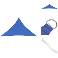 vidaXL Tringle de protection solaire, 160 g/m², bleu, 3,5x3,5x4,9 m, HDPE - Parasols et protections solaires