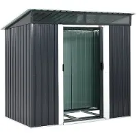 Gardebruk Abri de jardin anthracite avec fenêtres