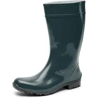 Ladeheid Bottes en caoutchouc pour femmes LA-967 (vert bouteille/noir, 37 UE)