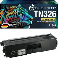 Bubprint Cartouche de toner compatible avec Brother TN-326 TN-326BK, couleur noire