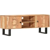 vidaXL Meuble TV 118 x 30 x 45 cm bois massif acacia