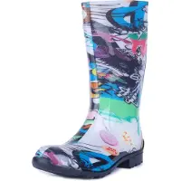 Ladeheid Bottes en caoutchouc pour femmes LA-967 (Journal, 41 EU)