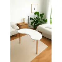 Skye Decor , Table gigognes de haute qualité (3 pièces) - Chêne saphir, 100 cm, blanc