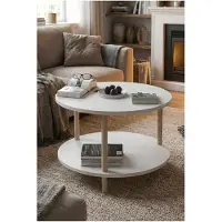 Skye Decor , Table gigogne de haute qualité (3 pièces) - Chêne saphir, 100% mélaminé | 12345