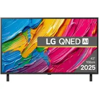 LG Téléviseur 43QNED80A6A, 43" (108 cm), 4K Ultra HD QNED, Smart TV, webOS (2025)