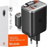 Mcdodo Chargeur rapide secteur Adaptateur secteur 3X USB-C PD USB Gan 40 W Câble 1 m
