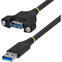 StarTech.com .com USBPNLAFAM2M, câble USB de 2 mètres, connecteurs USB A-A, USB 3.2 Gen 1 (3.1 Gen 1), vitesse de 5 Gbit/s, couleur noire