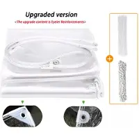 StarTech.com Bâche en PVC étanche - Bâche de protection transparente - 420 g/m² - Robuste - Œillets renforcés - Résistante aux intempéries pour une utilisation extérieure - 2,5 x 4 m - Transparente