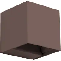 Forlight Applique extérieure LED C4 Rex - 6,5 W, lumière blanc chaud, 960 lm, indice de protection IP54, couleur marron