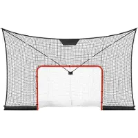 StarTech.com But de hockey avec filet, dimensions 366 x 213 cm - Ensemble d'entraînement pour hockey de rue - Surface de couverture étendue - Léger et transportable - Ensemble complet - Filet résistant