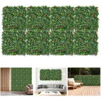 StarTech.com Panneaux de haies artificielles - Lot de 8 panneaux en treillis - Feuillage dense - Brise-vue, mur végétal - Pour intérieur et extérieur - Clôture, balcon, décoration murale - Polyester