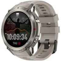 INF Montre connectée 1.43 inch AMOLED — Multi-GNSS, 5ATM, Batterie 500mAh et Appels Bluetooth Gris