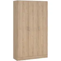 Dmora Vado - Grande armoire multiusage, 104x181h cm chêne brun, 4 étagères