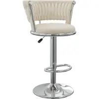 StarTech.com Tabourets de bar - Lot de 2 - Réglables en hauteur - Pivotants - Rembourrés - Pieds en métal - Argenté
