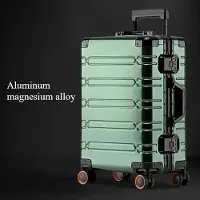 StarTech.com Valise rigide cabine - Trolley 51 cm - Alliage d'aluminium et de magnésium - 4 roulettes multidirectionnelles - Avec cadenas - Vert foncé