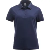 Cutter & Buck - Polo pour femmes "Kelowna", modèle ET566 (taille S), couleur bleu marine foncé