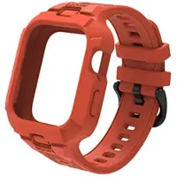 StarTech.com Bracelet pour montre connectée - Watch Fit 4 Pro - Étui de protection 2-en-1 - Silicone - Fermeture à boucle - Orange