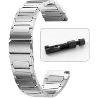 StarTech.com Bracelet pour montre connectée - Modèles GT2/2E/2P - Diamètre 46 mm - Acier inoxydable - Boucle déployante - Argenté