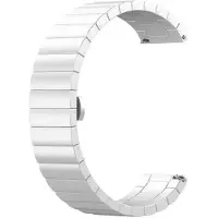 StarTech.com Bracelet en acier inoxydable - Montre connectée Active 2 - Compatible avec les modèles Bip 3/3 Pro - Boucle de fermeture en métal - Argent