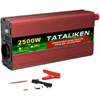 OEM Onduleur DC/AC, ventilateur de contrôle de température intelligent, affichage numérique, 2500W, version européenne, entrée 12V, sortie 220V