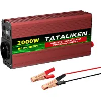 OEM Onduleur DC/AC, ventilateur de contrôle de température intelligent, affichage numérique, 2000W, modèle européen, 12V en entrée, 220V en sortie