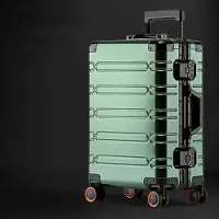 StarTech.com Valise cabine - Trolley de cabine 50 cm - Coque rigide en aluminium-magnésium - 4 roulettes multidirectionnelles - Poignée télescopique - Serrure à combinaison - Vert foncé