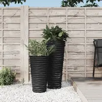 Prolenta Maison Exclusive - Jardinière avec insert amovible, couleur anthracite, 8/22 litres, en plastique PP