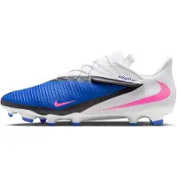 Nike Chaussures de football PHANTOM 6 LOW ACADEMY FG/MG, couleur bleu, rose et blanc, taille 9