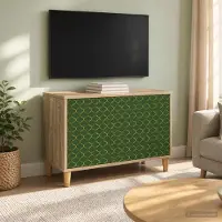 Prolenta Meuble TV exclusif - GELEEN, dimensions 69 x 33 x 50 cm, placage bois imitation chêne Sonoma
