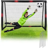 Leksands Portail de football pour enfants, en métal, pour jouer au football, portable, dimensions : 180x120x60