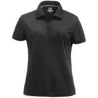 Cutter & Buck - Polo pour femmes "Kelowna", modèle ET566 (Taille M), couleur noire