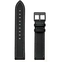 StarTech.com Bracelet en cuir pour montre connectée - Bracelet de remplacement - Compatible avec Realme Watch 3/3 Pro - Fermeture à boucle - Noir