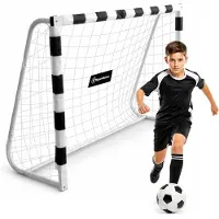 StarTech.com But de football pour jardin - Grande porte en acier - Entraînement pour enfants et adolescents - Construction robuste - À partir de 3 ans - Blanc