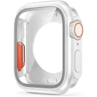 StarTech.com Étui de montre connectée - Bumper avec verre trempé - Protection à 360° pour écran complet - 44 mm - Blanc