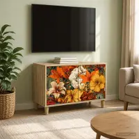Prolenta Maison Exclusive - Meuble TV GENNEP, dimensions : 69 x 33 x 50 cm, fabriqué en panneaux de particules imitation bois Sonoma