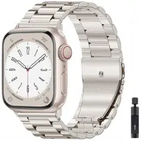 StarTech.com Bracelet en métal pour montre connectée - 42 mm - Acier inoxydable - Boucle déployante - Modèle Starlight avec outil