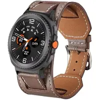 StarTech.com Bracelet en cuir pour montre connectée - Modèle Watch 8, 40 mm - Confortable - Fermeture métallique - Couleur taupe