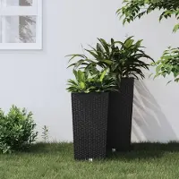 Prolenta Maison Exclusive - Jardinière avec insert amovible, couleur anthracite, 11/26,5 litres, en plastique PP