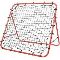 StarTech.com Panier de rebond pour football - Objectif d'entraînement "kickback" - Filet de rebond 100x100 cm - Accessoire d'entraînement pour les tirs et les passes - Rouge