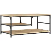 vidaXL Table basse chêne Sonoma 90x49x40 cm bois composite
