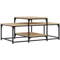 vidaXL Table basse chêne Sonoma 102x60x45 cm Bois composite