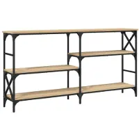 vidaXL Table console chêne sonoma 150x29x76,5 cm bois d'ingénierie